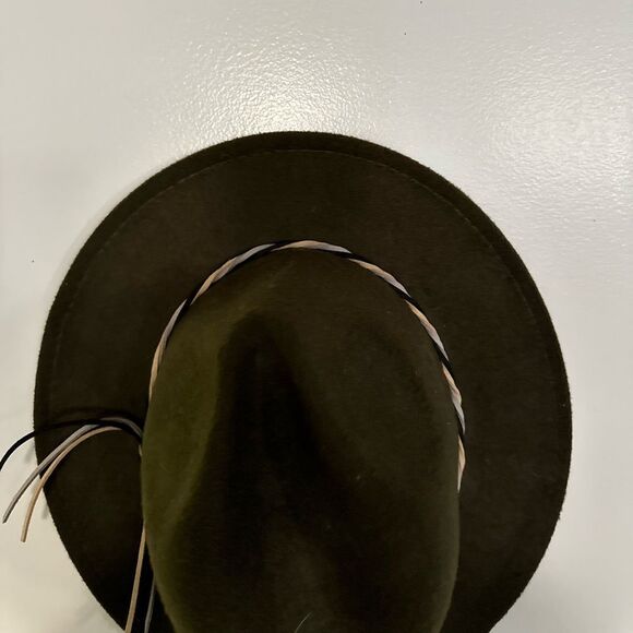 NWOT Tillys Olive Green Women’s Fedora Hat - One Size Fits All - Picture 7 of 10